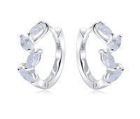 Silver Hoop Earring HO-2635